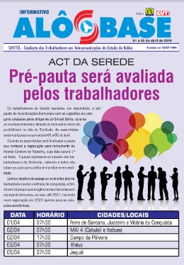 ACT da Serede: PrÃ©-pauta serÃ¡ avaliada pelos trabalhadores