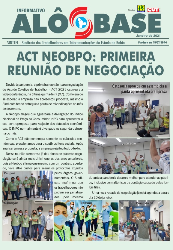 ACT Neobpo: primeira reuniÃ£o de negociaÃ§Ã£o