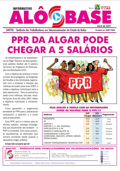 PPR da Algar pode chegar a 5 salÃ¡rios
