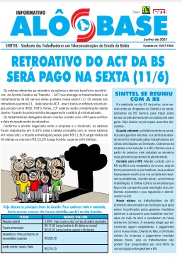 Retroativo do ACT da BS serÃ¡ pago na sexta (11/6)