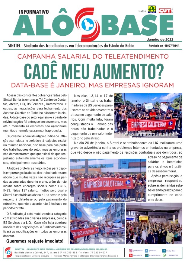 Campanha Salarial do Teleatendimento: CadÃª meu aumento?