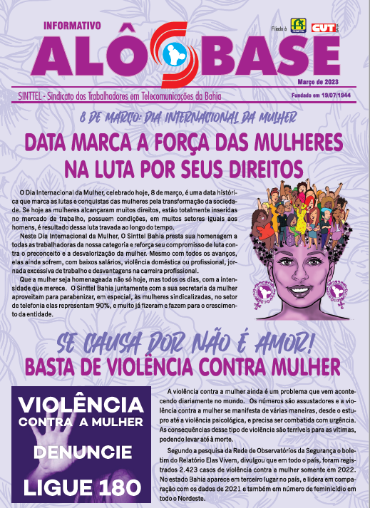 INFORMATIVO 8 DE MARÃ‡O: DIA INTERNACIONAL DA MULHER