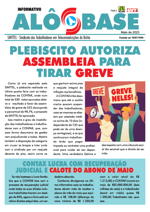 INFORMATIVO - PLEBISCITO AUTORIZA ASSEMBLÃ‰IA PARA TIRAR GREVE