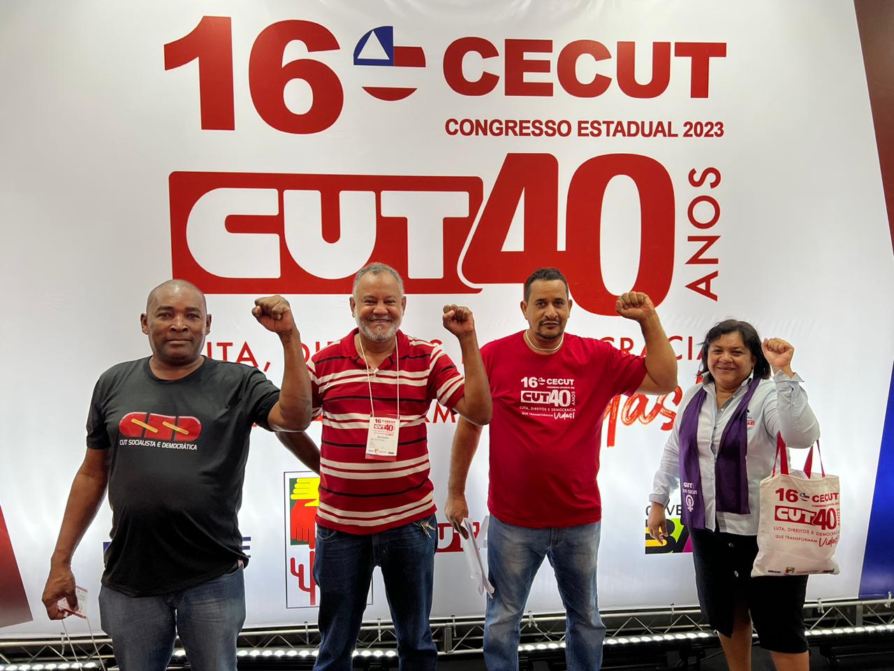 Sinttel Bahia participa do 16Â° Congresso Estadual da CUT Bahia 