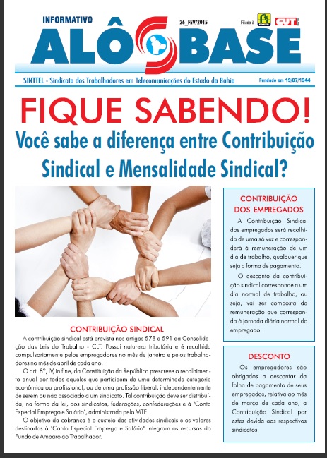 SÃ©rie Fique Sabendo: A diferenÃ§a entre contribuiÃ§Ã£o e mensalidade sindical