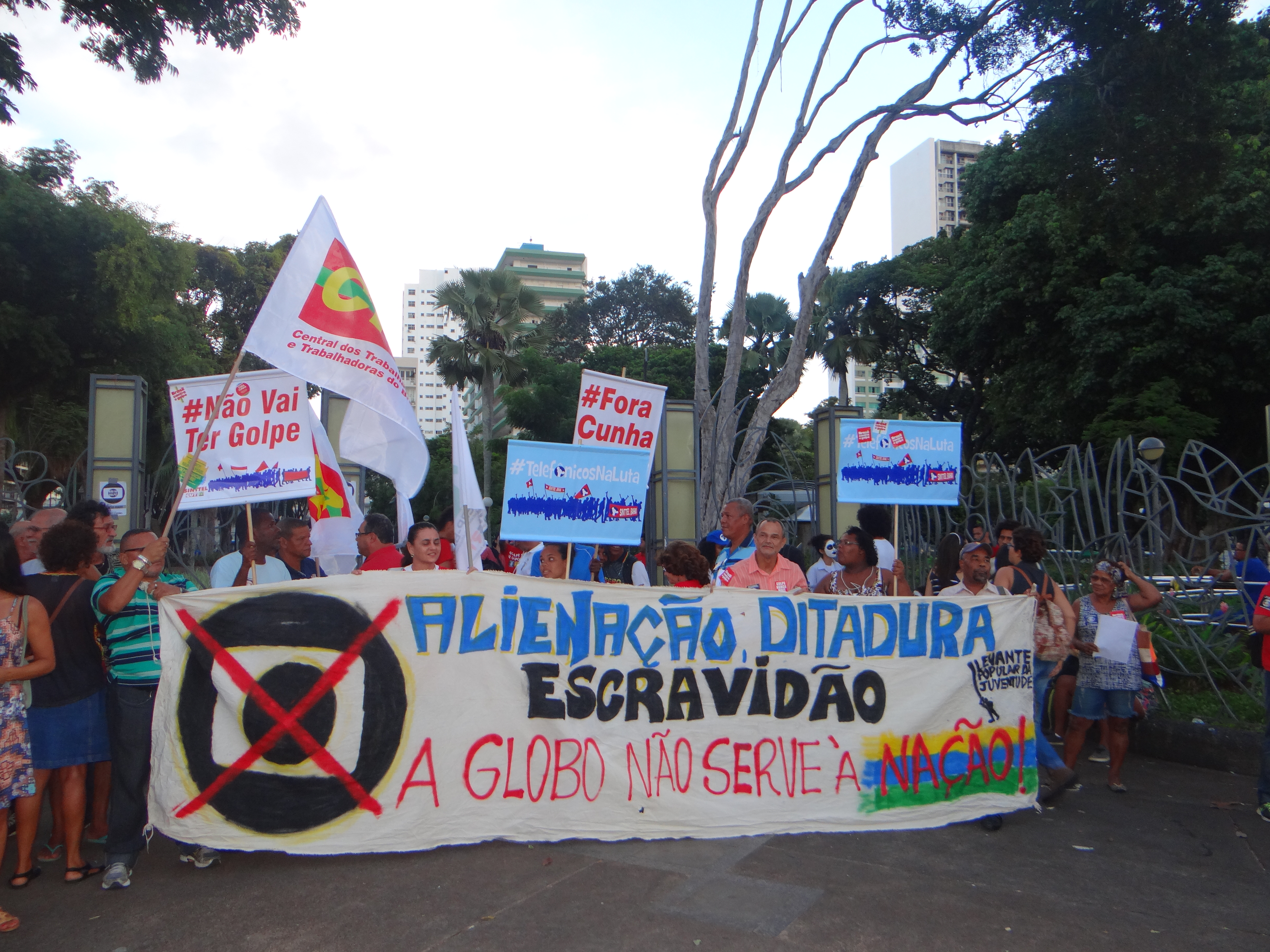 Sinttel na luta contra o golpismo midiÃ¡tico