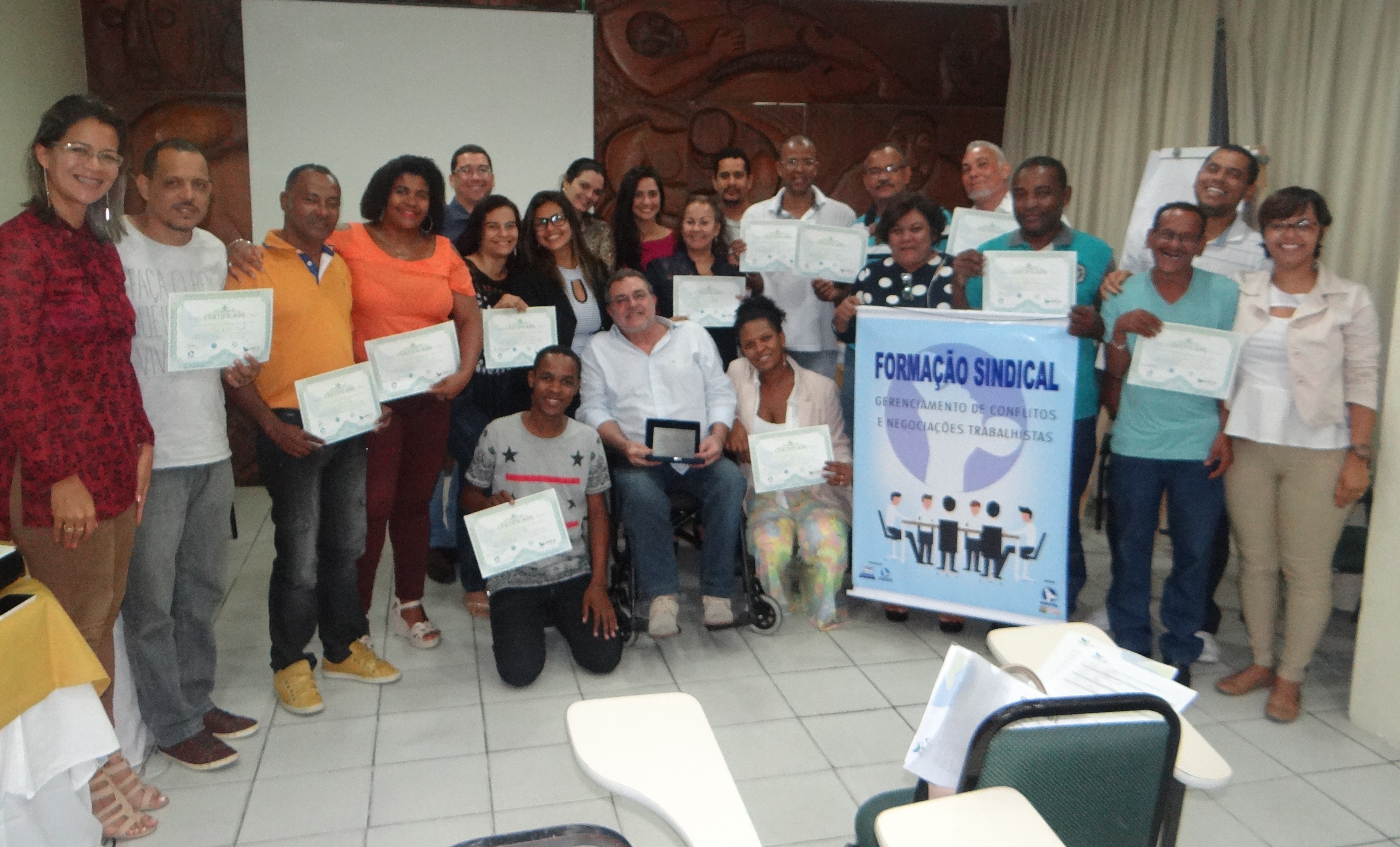 Dirigentes do Sinttel participam de curso de Gerenciamento  de Conflitos e NegociaÃ§Ãµes Sindicais