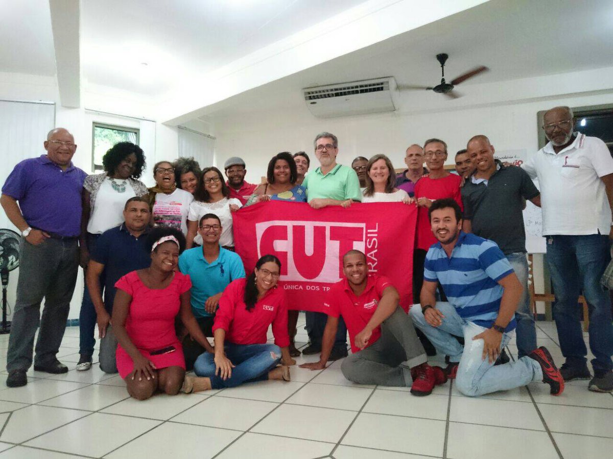 Dirigentes do Sinttel Bahia participam do Curso de OrganizaÃ§Ã£o e RepresentaÃ§Ã£o Sindical  de Base promovido pela CUT Bahia