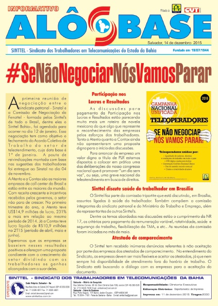 #SeNÃ£oNegociarNÃ³sVamosParar