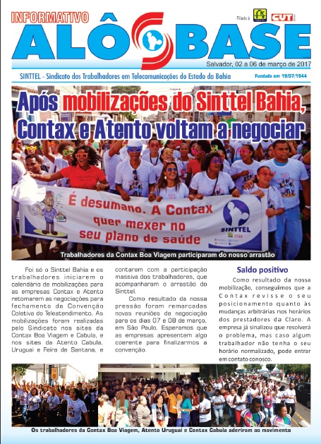 ApÃ³s mobilizaÃ§Ãµes do Sinttel Bahia, Contax e Atento voltam a negociar