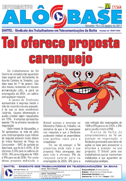 Tel oferece proposta caranguejo 