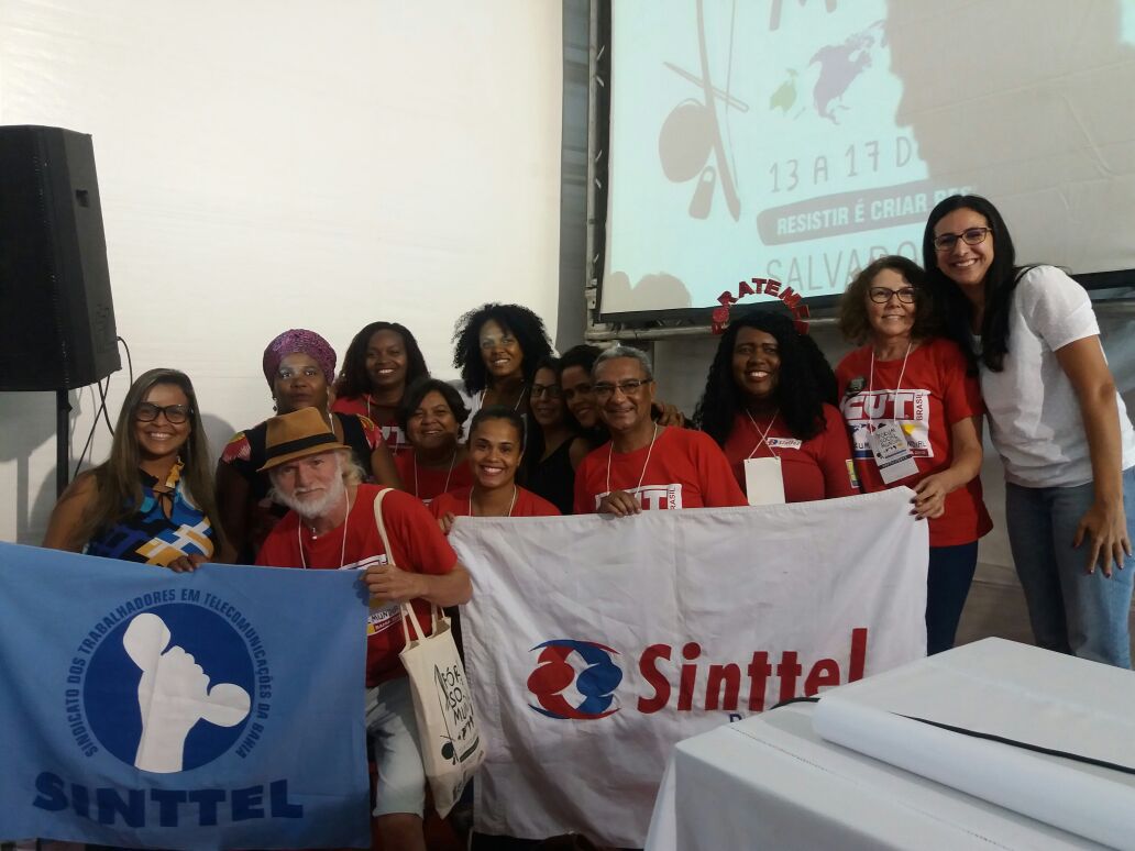 Sinttel discutiu a precarizaÃ§Ã£o das relaÃ§Ãµes de trabalho no FÃ³rum Social Mundial