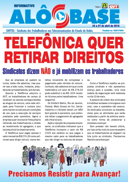 TelefÃ´nica quer retirar direitos