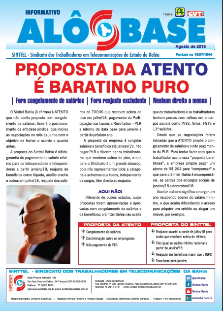 Proposta da ATENTO Ã© baratino puro